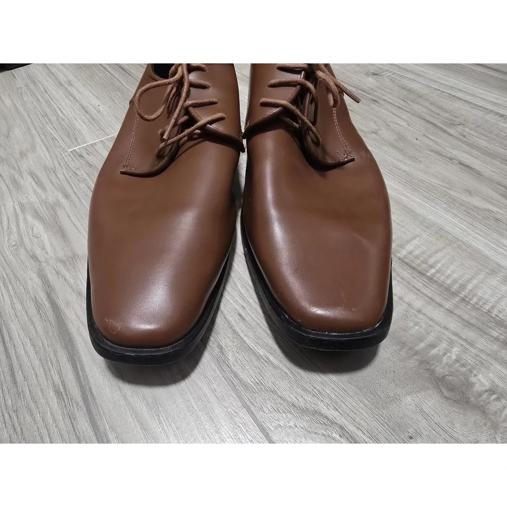 Joseph Abound Mens Dress Shoes Brown Leather Size 11